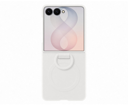 Etui do telefonów Samsung Silicone Ring Magnet do Flip 8 biały